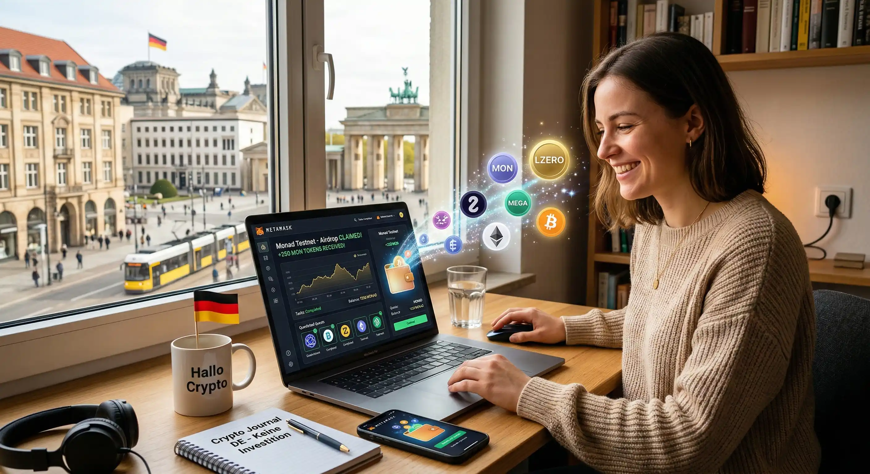 Как заработать на криптовалюте с нуля без вложений в Германии